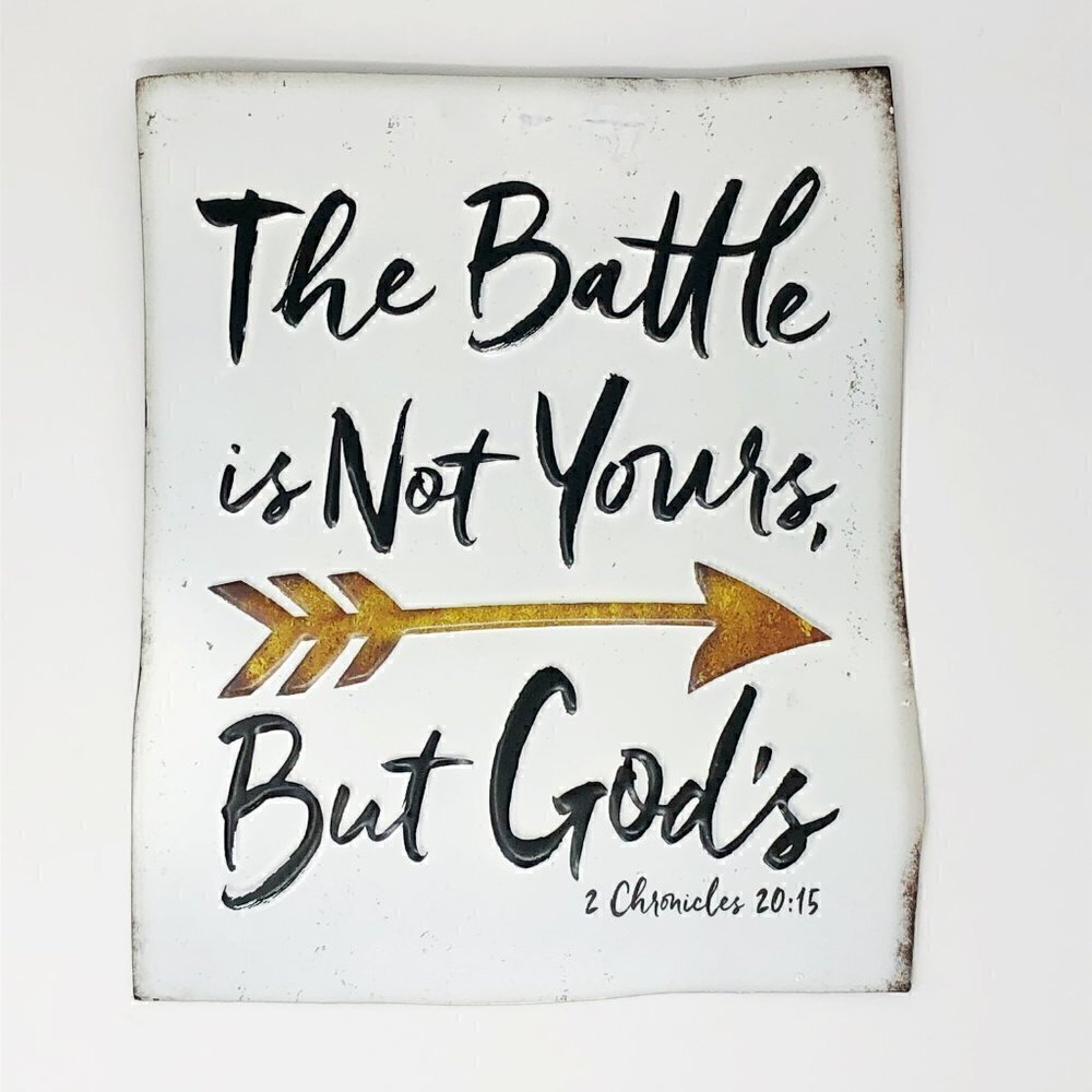 2 Chronicles 20:15 Metal Sign